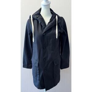 NWOT J. Crew Hooded Essie Jacket Lightweight Utility Size PS (classic preppy)